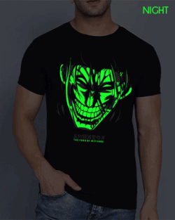 glow in the dark and night glow tshirt