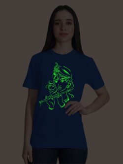 Krishna Women Glow in Dark T-shirt