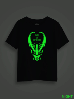 God of Mischief Kids Glow Tshirt