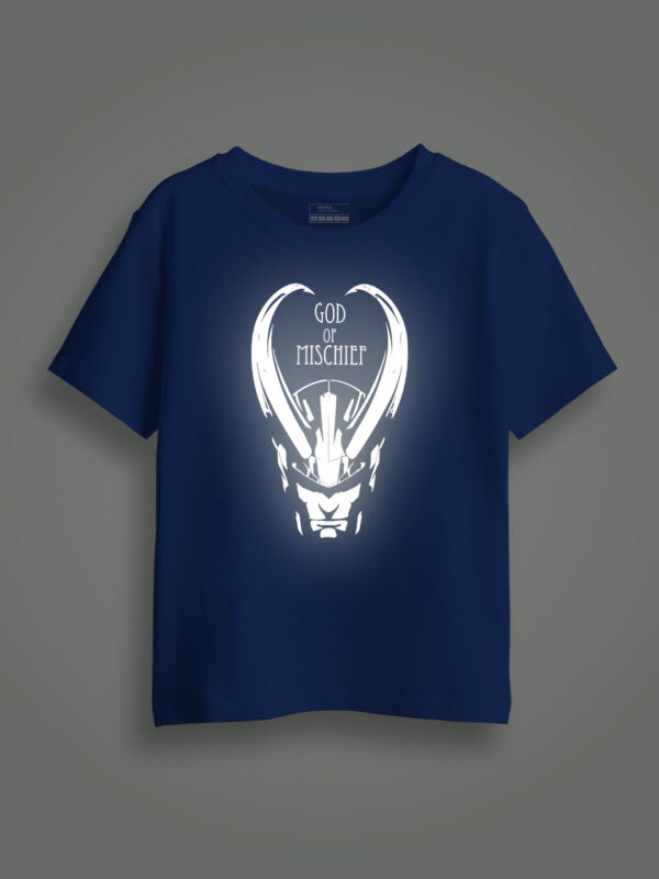 God of Mischief Reflective Kids Glow Tshirt