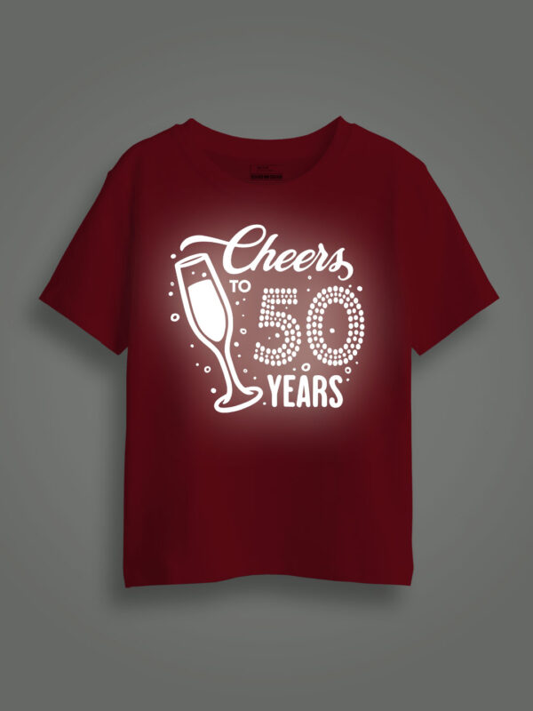 Cheer to  Years Reflective Kids Glow Tshirt