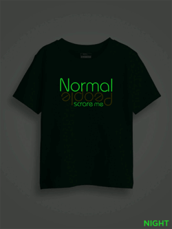 Normal People Scares Me Kids Glow Tshirt