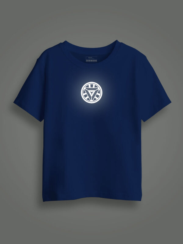 Arc Reactor  Reflective Kids Glow Tshirt