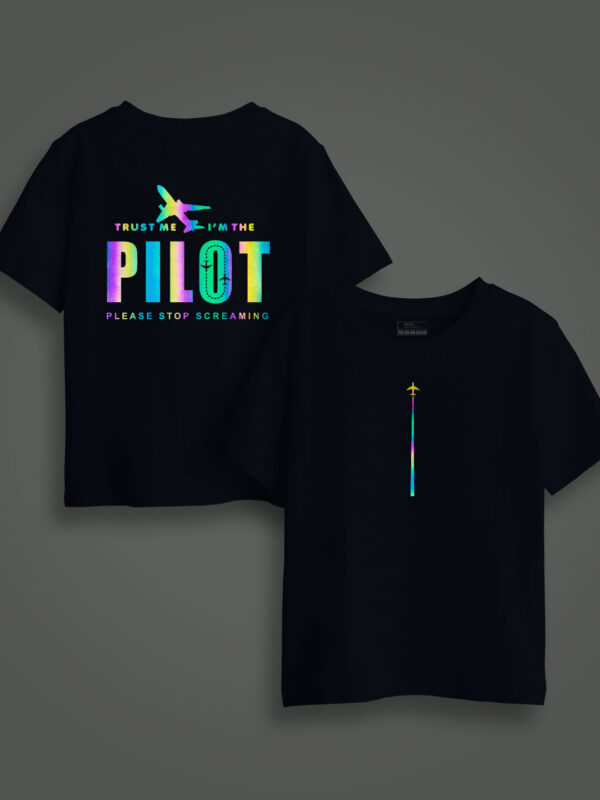 Pilot Rainbow Reflective Kids Glow Tshirt