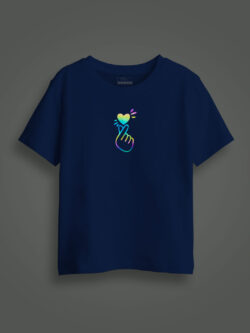 Koren Love Symbol Rainbow Reflective Kids Glow Tshirt