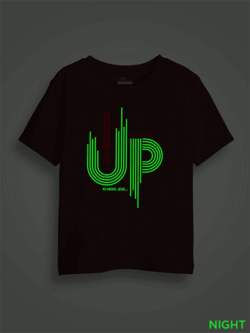 Up Wala Thumka Lagao Kids Glow Tshirt