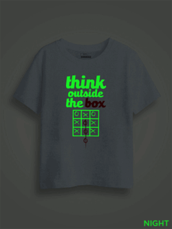 Think Out Side the Box Kids Glow Tshirt