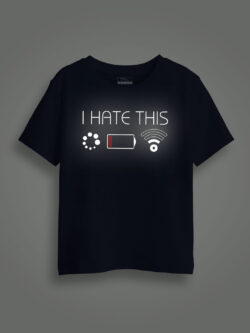 I Hate This Reflective Kids Glow Tshirt