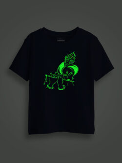 Flute Krishna Kids Glow Tshirt