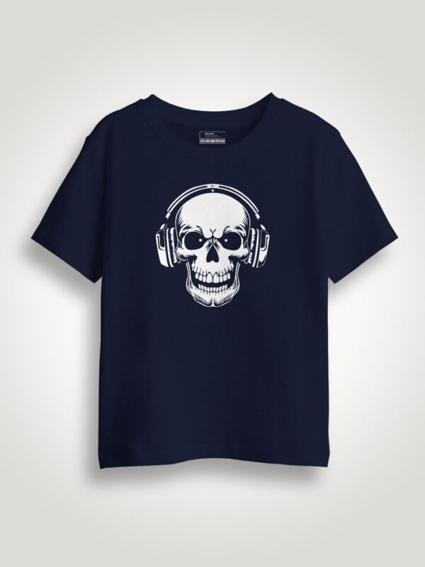 Music Lover Skull  Kids Tshirt