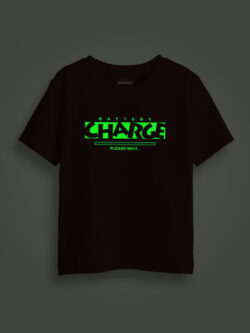 Charge Please wait Kids Glow Tshirt