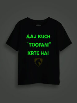 Aaj Kuch Toofani Karte Hai Kids Glow Tshirt