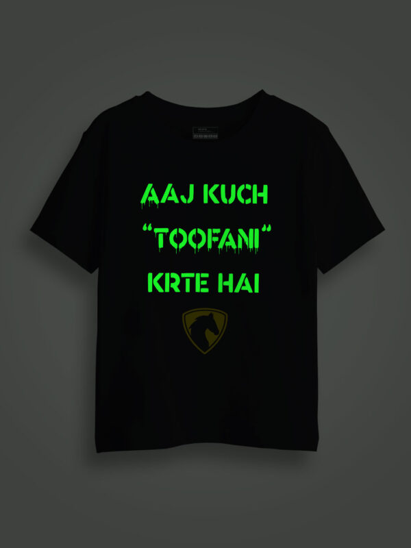 Aaj Kuch Toofani Karte Hai Kids Glow Tshirt