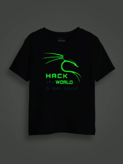 Hack the World Hacker Kids Glow Tshirt