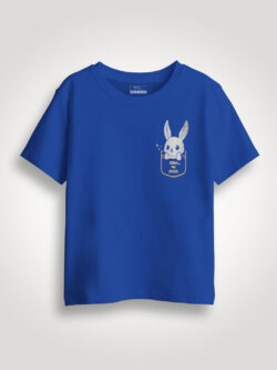 Cute Rabbit OMG Gold Printed Kids Tshirt