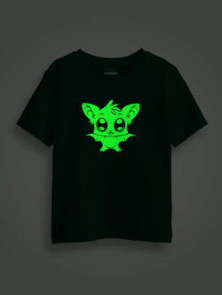 Halloween Cute Bat Kids Glow Tshirt