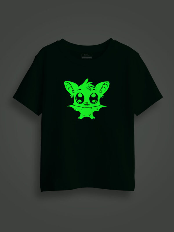 Halloween Cute Bat Kids Glow Tshirt