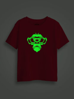 Monkey Face Kids Glow Tshirt