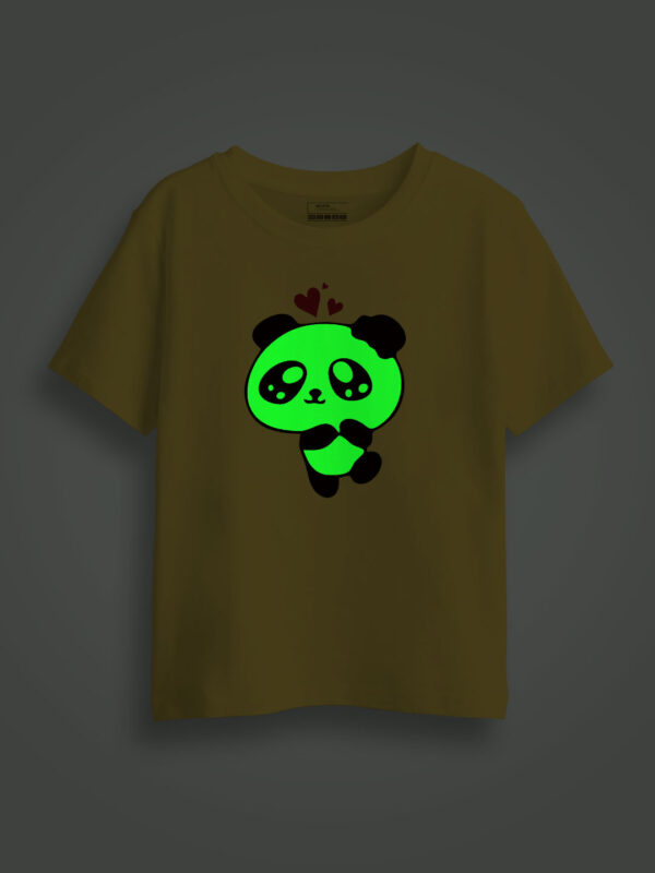 Lovely Panda Kids Glow Tshirt