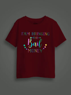 Bringing the Bail Money Rainbow Reflective Kids Glow Tshirt