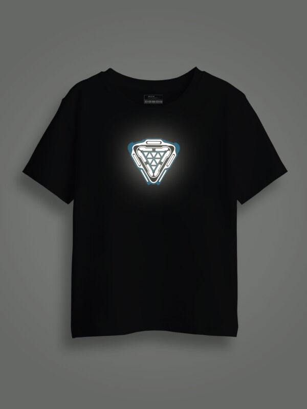 Arc Reactor Reflective Kids Glow Tshirt