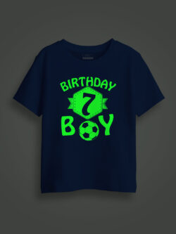 Bithday Boy 7 Kids Glow Tshirt