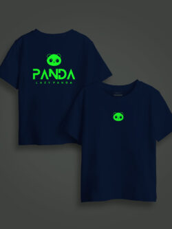 Lazy Panda Face Kids Glow Tshirt