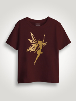 Angel Gold Printed Kids Tshirt