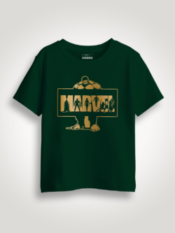 Hulk Marvel Gold Printed Kids Tshirt