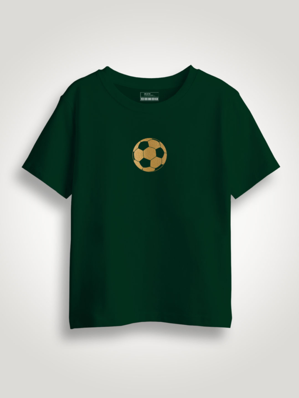 Football Gold Printed Kids Tshirt