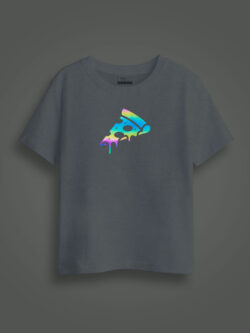 Pizza Slice Rainbow Reflective Kids Glow Tshirt