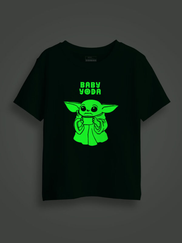 Baby Yoda Kids Glow Tshirt