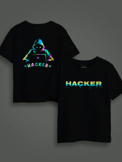 Hacker Rainbow Reflective Kids Glow Tshirt