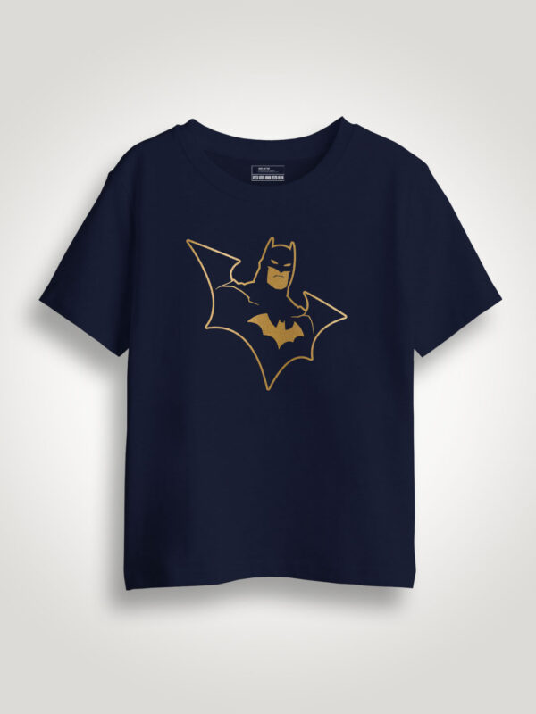 Batman Gold Printed Kids Tshirt