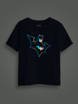 Batman Rainbow Reflective Kids Glow Tshirt