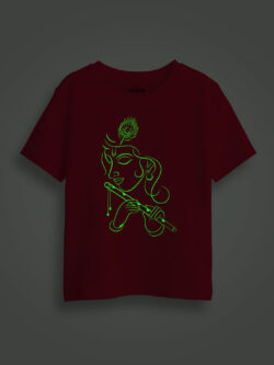 Flute Krishna Kids Glow Tshirt