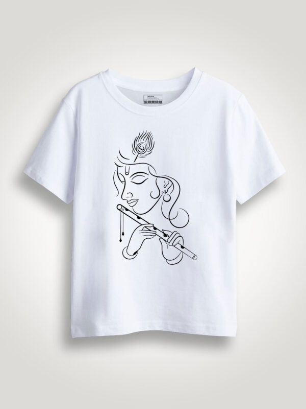 Flute Krishna Kids Tshirt