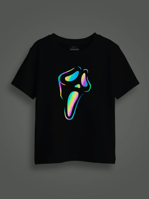 Ghost Rainbow Reflective Kids Glow Tshirt