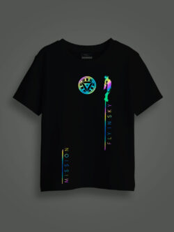 Mission Fly Rainbow Reflective Kids Glow Tshirt