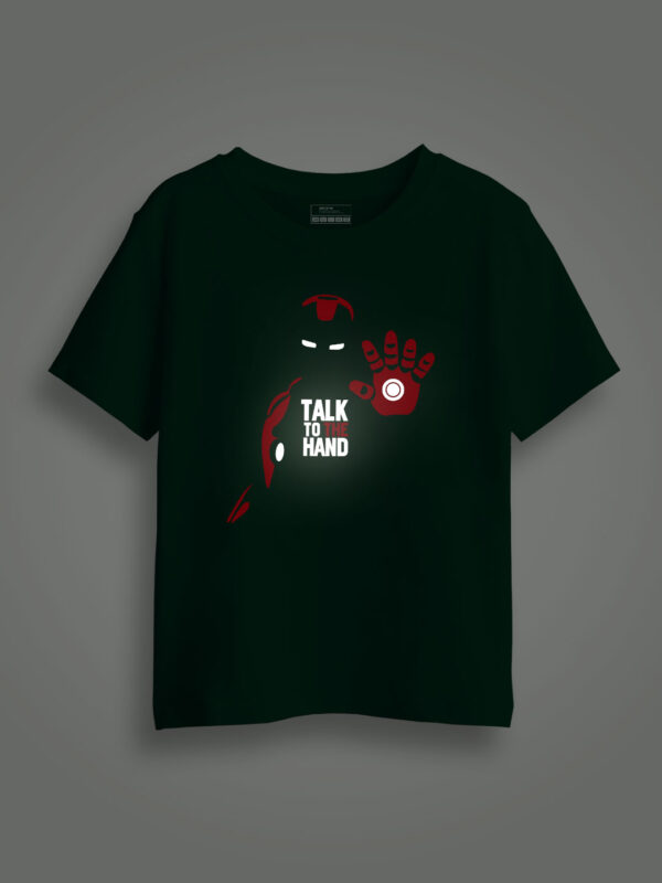 Talk to the Hand Reflective Kids Glow Tshirt