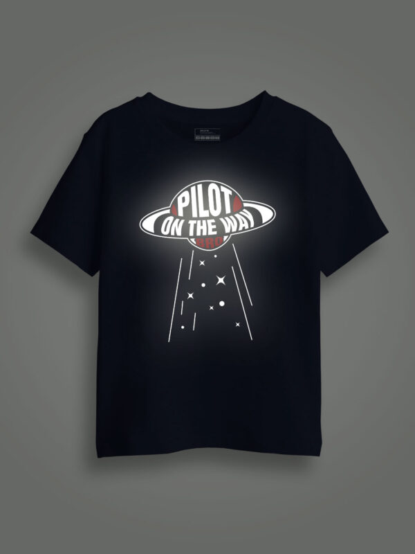 Pilot on the Way Reflective Kids Glow Tshirt