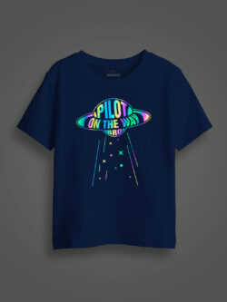 Pilot on the Way Rainbow Reflective Kids Glow Tshirt