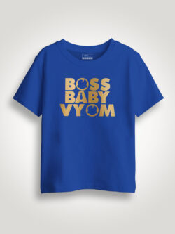 Boss Baby Gold Printed Kids Tshirt