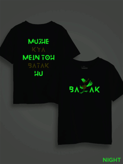 Mujhe Kya Mai to Batak Hun Kids Glow Tshirt