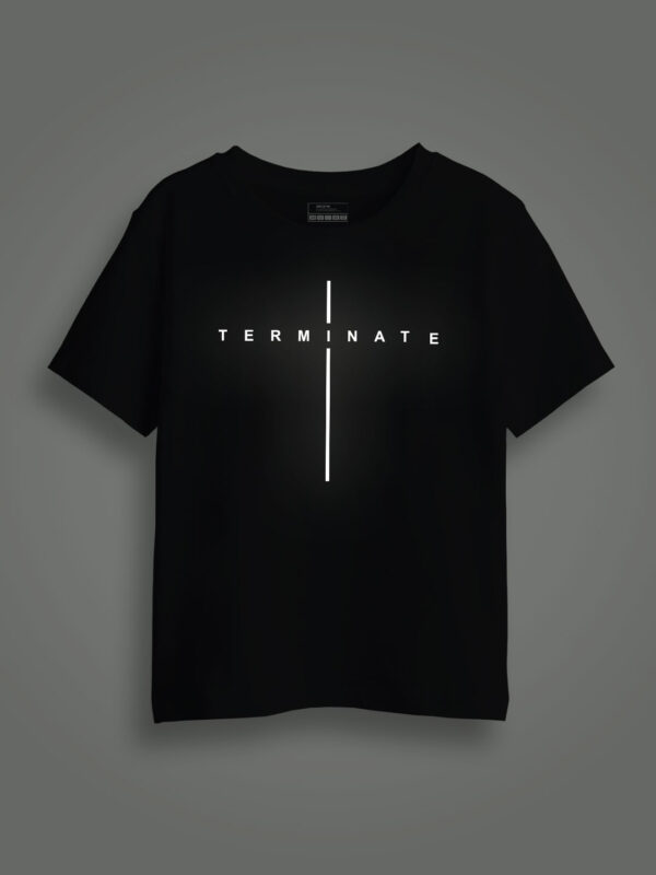 Terminator Reflective Kids Glow Tshirt