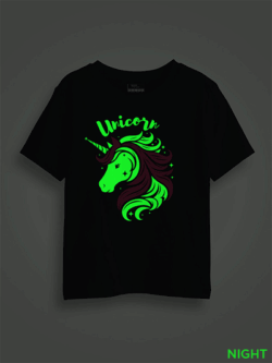 Unicorn Kids Glow Tshirt