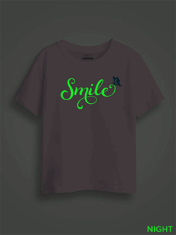 Smile Butterfly Kids Glow Tshirt