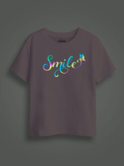 Smile Butterfly Rainbow Reflective Kids Glow Tshirt