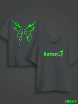 Butterfly Wings Kids Glow Tshirt