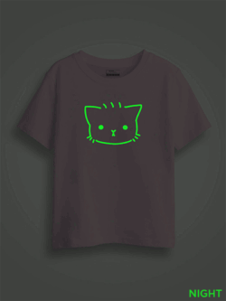 Cute Kitty Kids Glow Tshirt